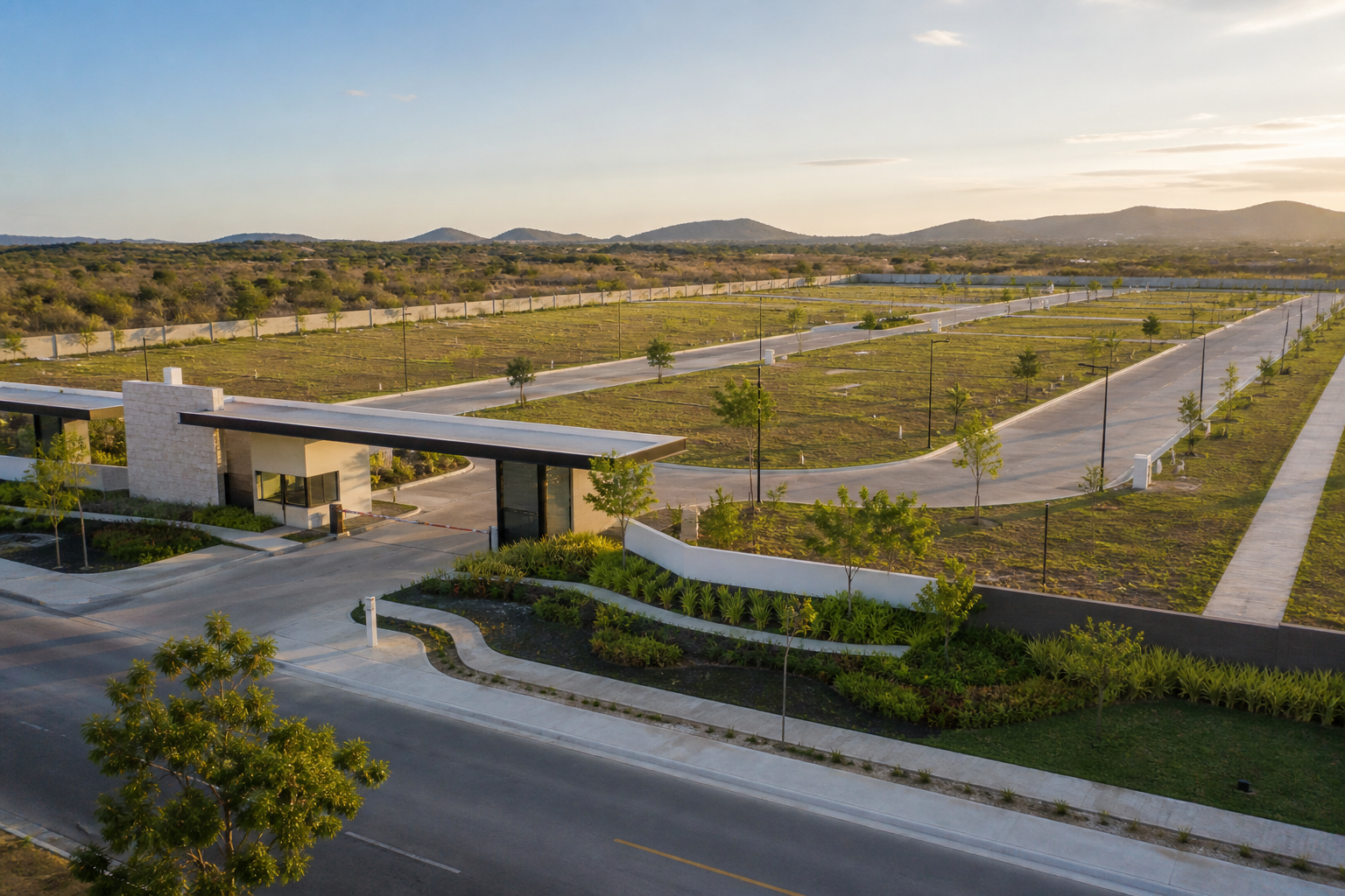 Acceso residencial en Loma Alta